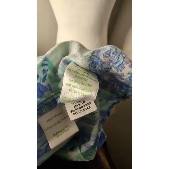 Lilly Pulitzer Hollie Blue Haven Hey Hey Soleil Shift Dress Size M - Picture 8 of 8